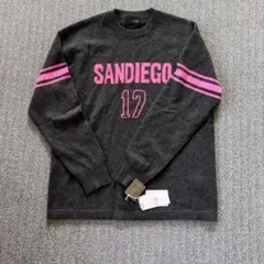 ヤマダヤ　カシミヤSANDIEGO 17 ニットセーター グレーのサムネイル