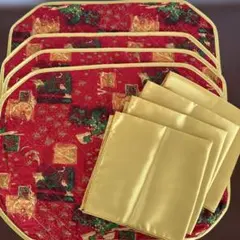 NaRaYa ランチョンマット　ナプキン　4枚セット　クリスマス