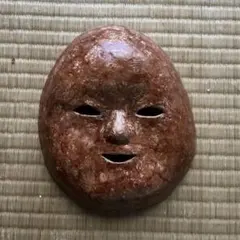 山田童　丸いフォルム完成系　張子面 真【山田童】山田張子工房 張子面 - メルカリ