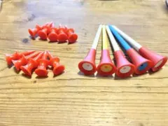 マルチカラーロングゴルフティー ＋ショートティー20本