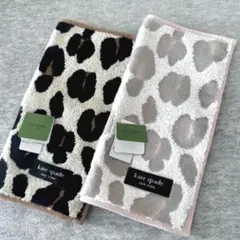 【kate spade】レオパード柄 ハンカチ2枚セット 新品