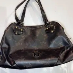 極美品✨アナスイ ウォールデコハンドバッグ ボストンバック型 総柄 