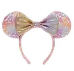 新品未使用 ディズニーランド カチューシャ グラデーション スパンコール