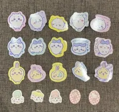 ちいかわ　DAISO フレークシール　ぺこちゃん　おすそわけ