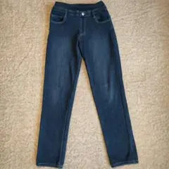 キッズ　デニムパンツ　裏起毛 160サイズ