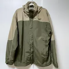 PUMA プーマ ナイロンジャケット L カーキ ベージュ ウィンドブレーカー
