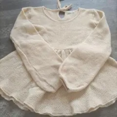 earth music & ecology アイボリー長袖ニット