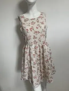 earth music&ecology＊ワンピース＊ミニ＊花柄＊フレア＊S