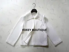 FOXEY フォクシー コパン ニット カーディガン ホワイト 　M FOXEY フォクシー コパン ニット カーディガン ホワイト 半袖 M - メルカリ