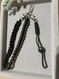 パラコード製ストラップ オリーブグリーン ブラック