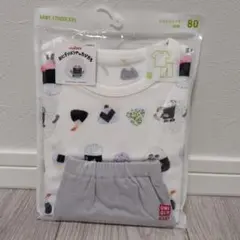 新品未使用＊おにぎりぼうや　UNIQLO パジャマ 80のサムネイル