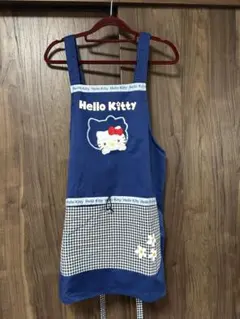 Hello Kitty エプロン 青