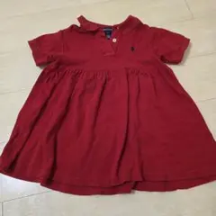 Ralph Lauren ポロシャツワンピース 赤 4T 100 ラルフローレン