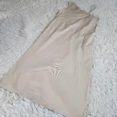 LOWRYSFARM ローリーズファーム キャミ ワンピース ベージュ ロング