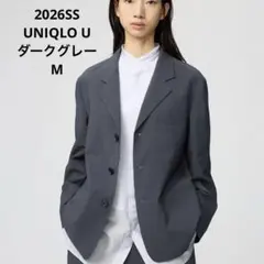 【完売品】UNIQLO U テーラードジャケット ダークグレー M 2026SS
