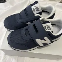 新品　ニューバランス　ネイビー　20.5 シンプル　スニーカー運動靴キッズ400