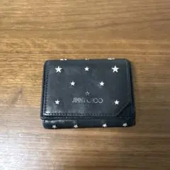 ら*子様 JIMMY CHOO ブラック 三つ折り財布 星型スタッズ