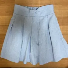 MAJESTIC LEGON ライトブルー プリーツ フレアスカート キュロットのサムネイル