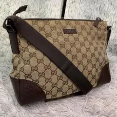 GUCCI グッチ ショルダーバッグ グッチシマ スタッズ ブラウン