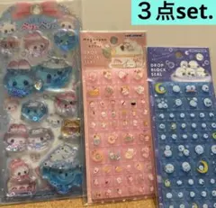 ドロップブロックシール　シマエナガ　もぐにゃん　ねこ　ベリーベリー　ウォーター