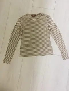 MaxMara STUDIO ボーダー カットソー 長袖 S 薄手 春秋
