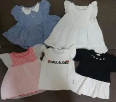 セットアップ ワンピース トップス セット 5点 まとめ売り 80 70