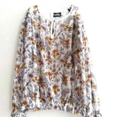 Scotch & Soda ブラウス シースルー　ラメ糸　花柄のサムネイル