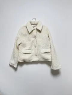 FRAY.ID アイボリー ボアジャケット