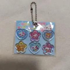 トレーディング おはじきシールフレーク風キーホルダー まじかるみゅーちゃん