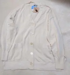 niko and...クリーム色 Vネック カーディガン