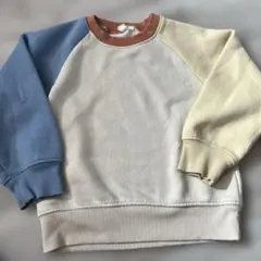 カラフルラグランスリーブトレーナー 120