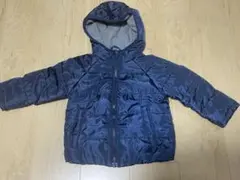 ネイビー フード付き 中綿コート 100cm