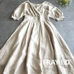 【美品】FRAY I.D フレイアイディー リネン カシュクール ワンピース 1のサムネイル