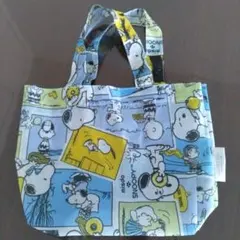 スヌーピー エコバッグ ⭐︎スヌーピーXミスタードーナツ新品未使用品マチ付き