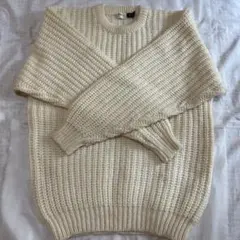 ☆新品☆ ホワイト　メンズ　ニットセーター