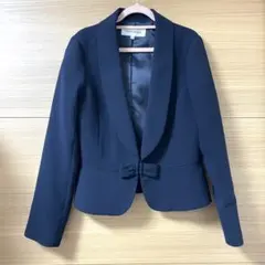 ミッシュマッシュ テーラージャケット ネイビー S リボン