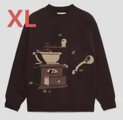 XL graniph グラニフ コーヒービューティフルシャドー ニット