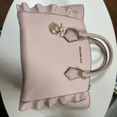 サマンサベガフリル付きピンクショルダーバッグ