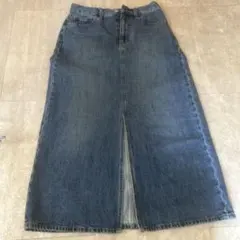 UNIQLO デニムロングスカート ウエスト61cm