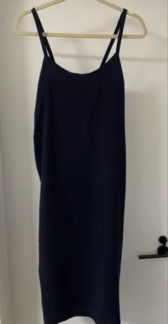 キャミワンピース　ネイビー　マタニティ