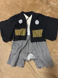 和風ストライプ着物 70cm