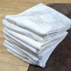 大*5様 4380 白地長襦袢まとめ売り10着！リメイク•お稽古用など☆