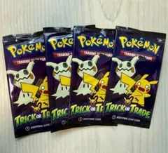 ポケモンカード 海外版 4パック 未開封 希少品 コレクション 英語版