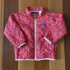 patagonia パタゴニア　赤 花柄 ナノパフジャケット 12-18M
