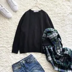 美品✨STANP AND DIARY ラムズウールガゼットニット