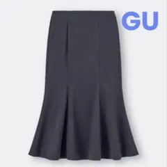 GU ヘリンボーンマーメイドロングスカート　ダークグレー　Lサイズ　ほぼ未使用