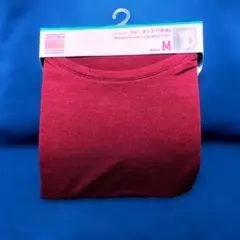 HEATTECH クルーネック Tシャツ M バーガンディ