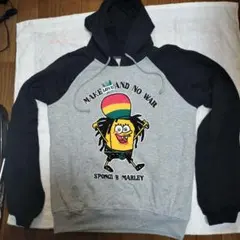 裏起毛パーカー グレー/黒　Мサイズ