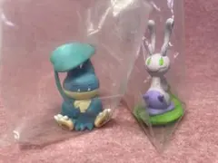 ポケモン カプセルトイ2体セット【あまやどりシリーズ】ゴンベ、ヌメイル
