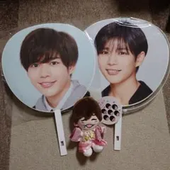 長尾謙杜 グッズ3点セット ちびぬい 初心Love うちわ POPMALL